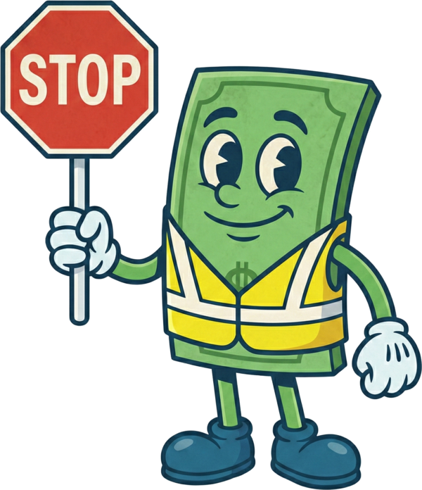 El tipo del dólar con la licencia rota