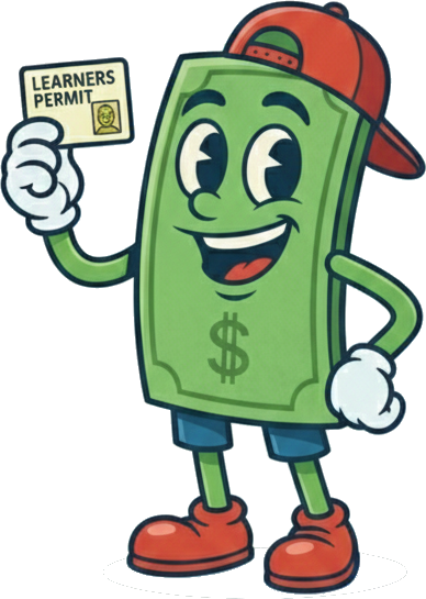 Chico del permiso de aprendizaje